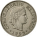 Moneta, Svizzera, 10 Rappen, 1958, Bern, SPL-, Rame-nichel, KM:27