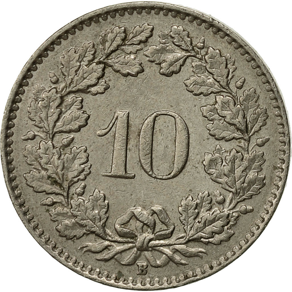 Moneta, Svizzera, 10 Rappen, 1958, Bern, SPL-, Rame-nichel, KM:27