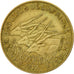 Munten, Staten van Centraal Afrika, 10 Francs, 1974, Paris, ZF, Aluminum-Bronze
