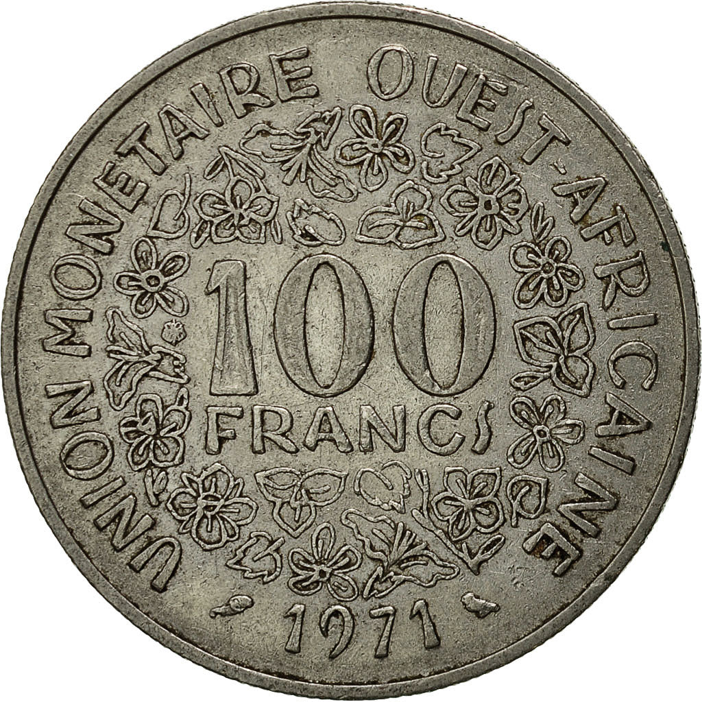 Monnaie, West African States, 100 Francs, 1971, Paris, TTB+, Nickel, KM:4
