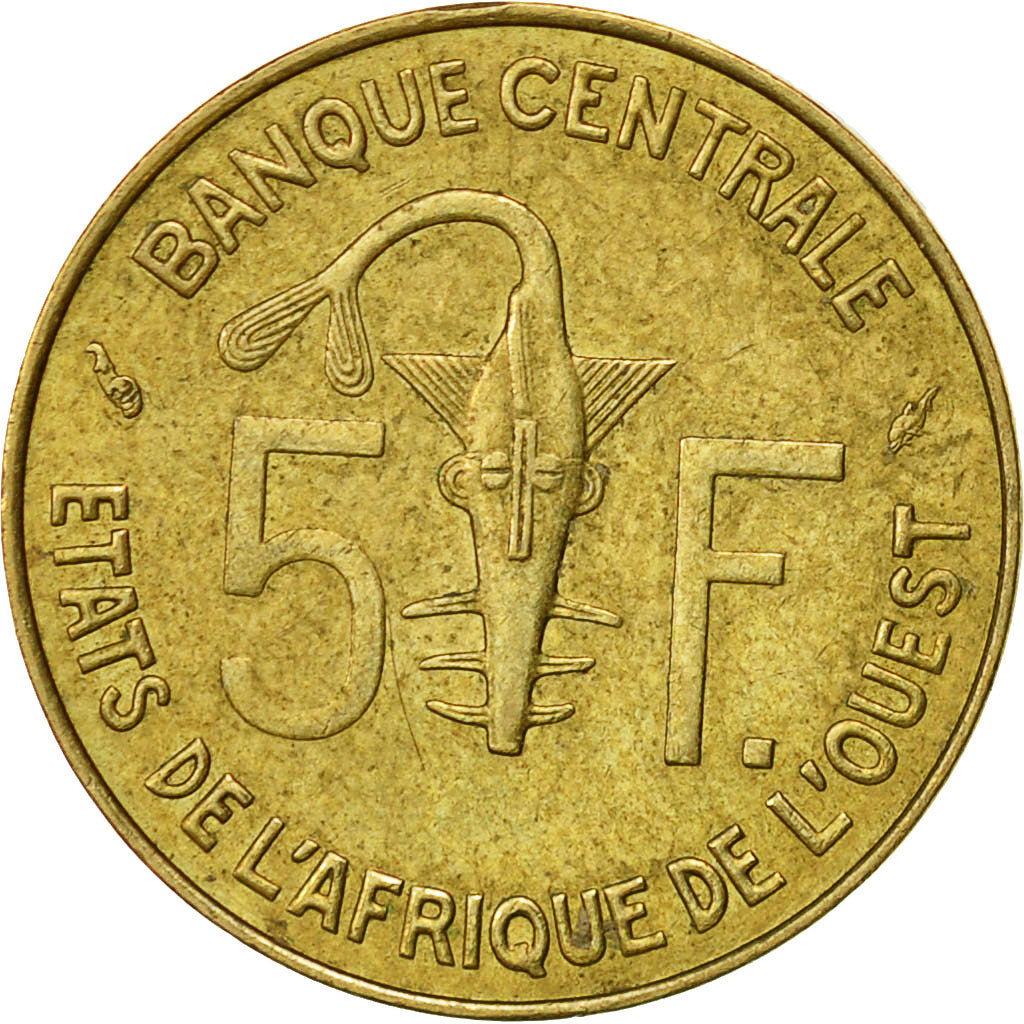 Moneta, Stati dell'Africa occidentale, 5 Francs, 1978, Paris, SPL-