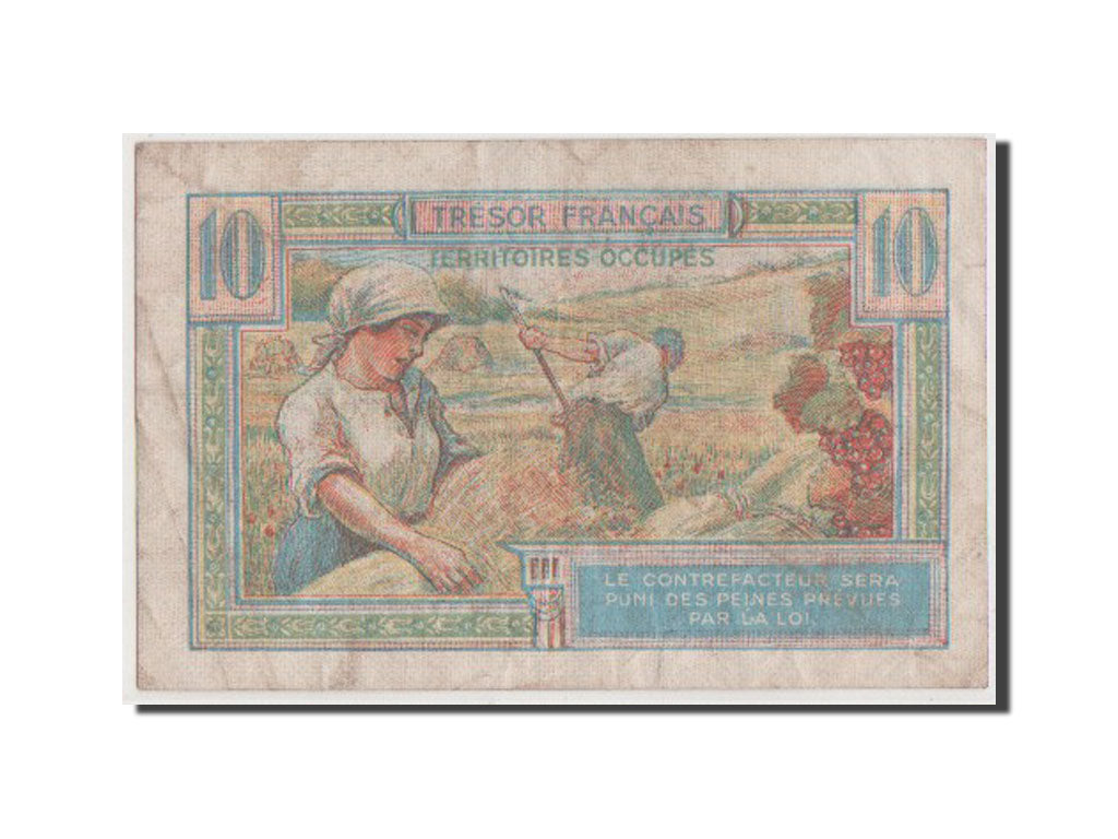Banknote, France, 10 Francs, 1947 French Treasury, 1947, VF(20-25)
