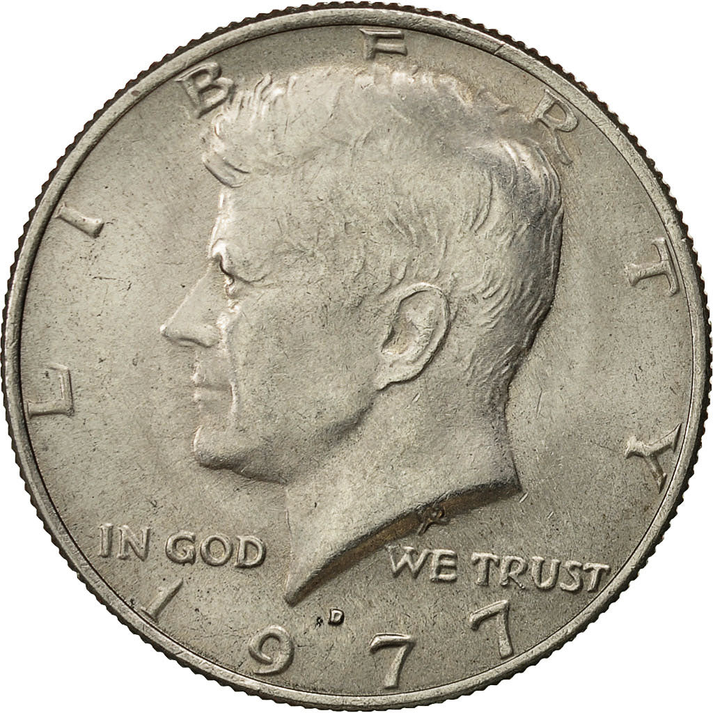 Monnaie, États-Unis, Kennedy Half Dollar, Half Dollar, 1977, U.S. Mint, Denver