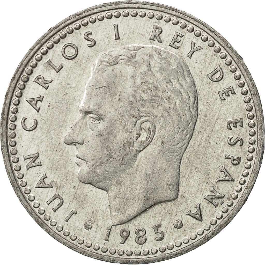 Münze, Spanien, Juan Carlos I, Peseta, 1985, SS, Aluminium, KM:821