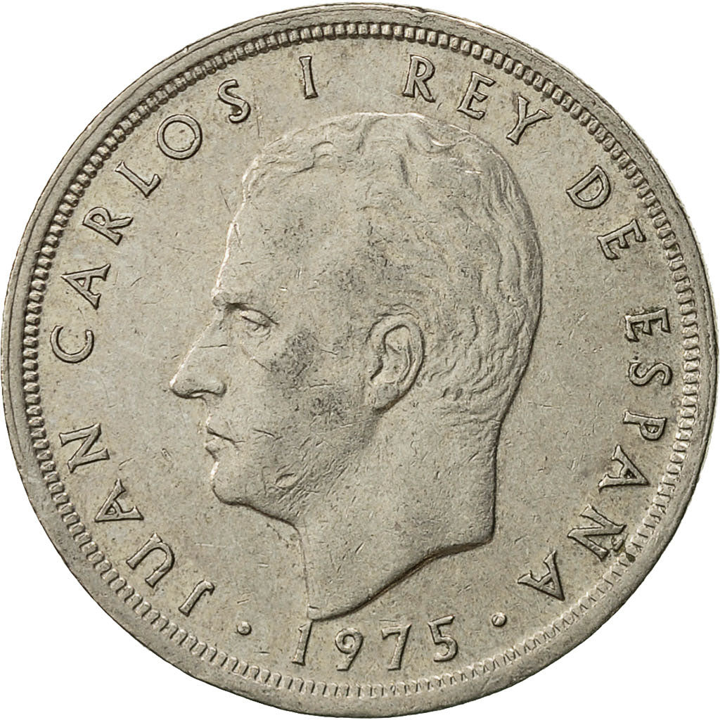 Moneta, Hiszpania, Juan Carlos I, 5 Pesetas, 1980, AU(50-53), Miedź-Nikiel