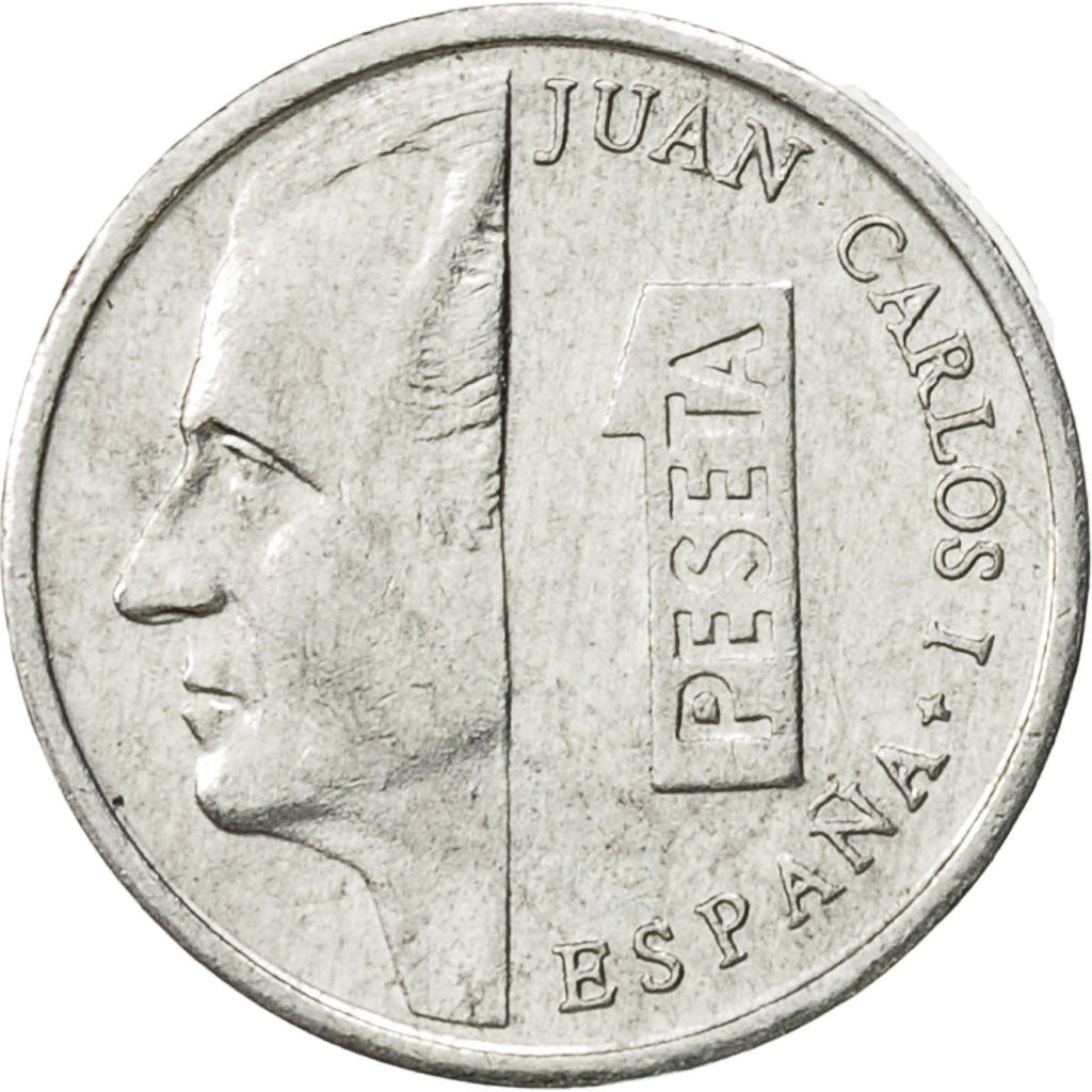 Moneda, España, Juan Carlos I, Peseta, 1991, MBC, Aluminio, KM:832