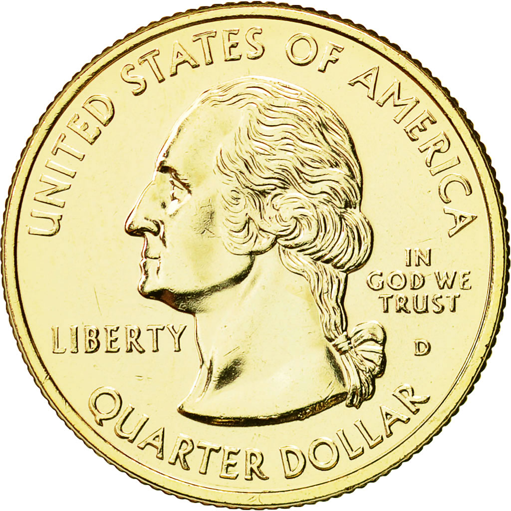 Moneta, USA, Quarter, 1999, U.S. Mint, MS(60-62), Pozłacany