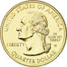 Moneta, USA, Quarter, 1999, U.S. Mint, MS(60-62), Pozłacany