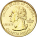 Münze, Vereinigte Staaten, Quarter, 2007, U.S. Mint, VZ+, Gold plated