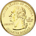Münze, Vereinigte Staaten, Quarter, 2007, U.S. Mint, VZ+, Gold plated