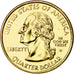 Münze, Vereinigte Staaten, Quarter, 2008, U.S. Mint, VZ+, Gold plated