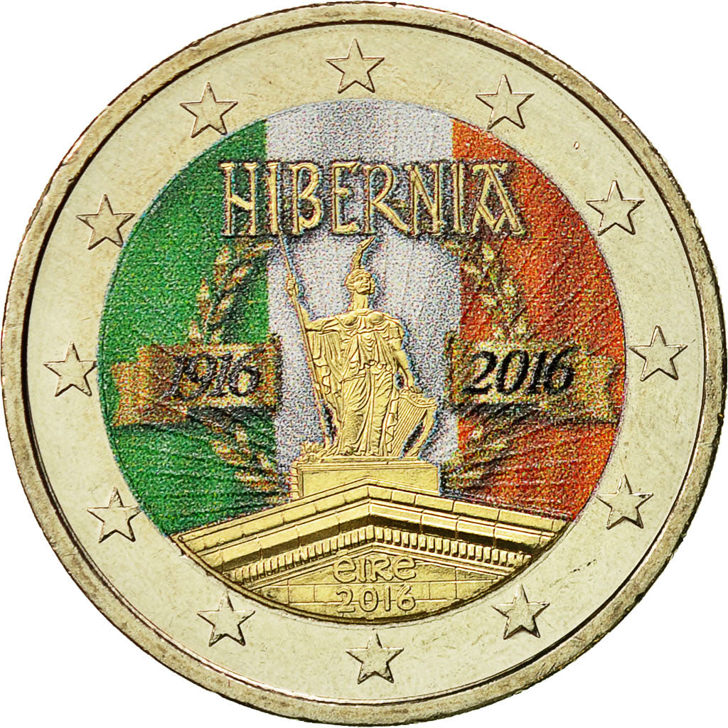REPUBBLICA D’IRLANDA, 2 Euro, Hibernia, 2016, SPL, Bi-metallico