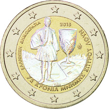 Grecja, 2 Euro, Spyridon Louis, 2015, Athens, MS(63), Bimetaliczny