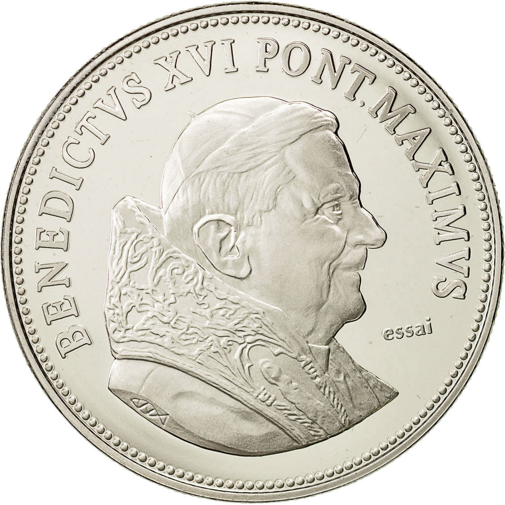 France, Medal, Benoit XVI, SPL, Cupro-nickel