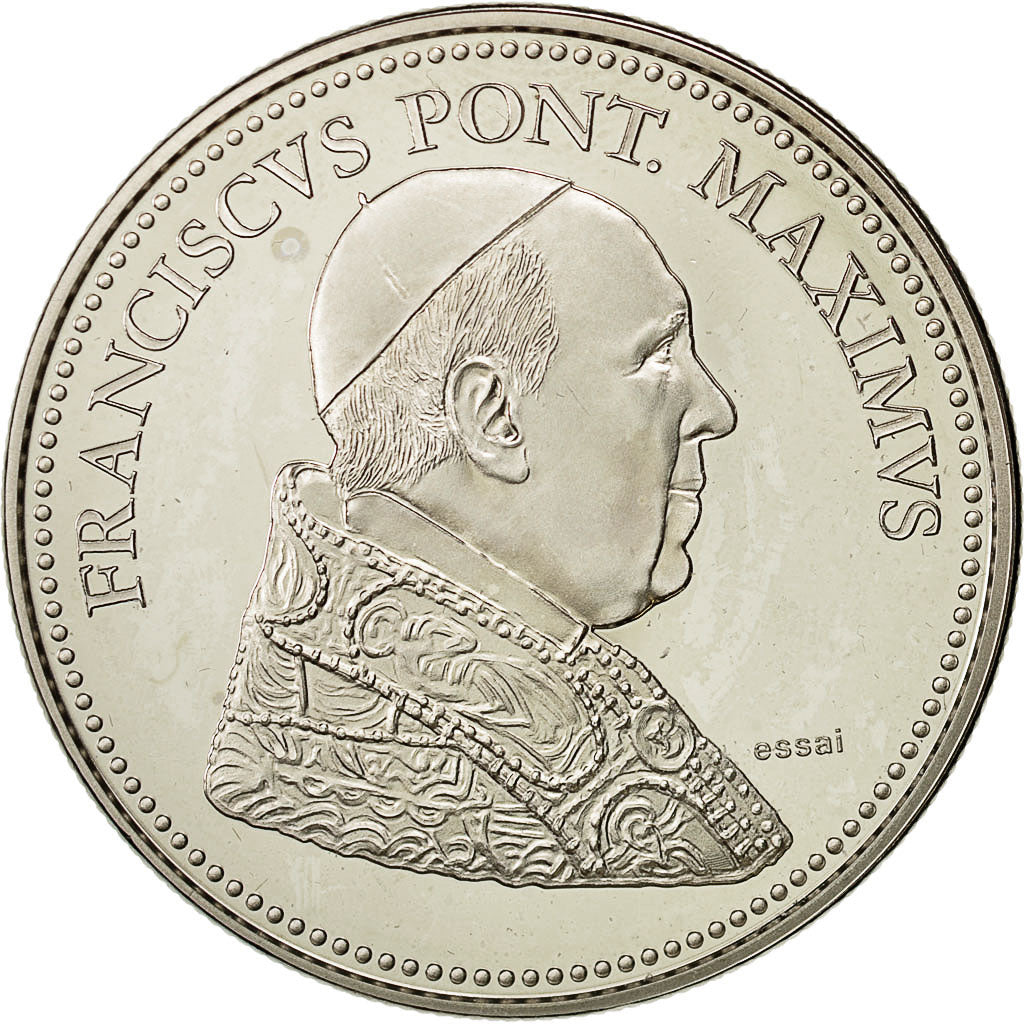 Frankreich, Medal, Le Pape François, UNZ, Cupro-nickel