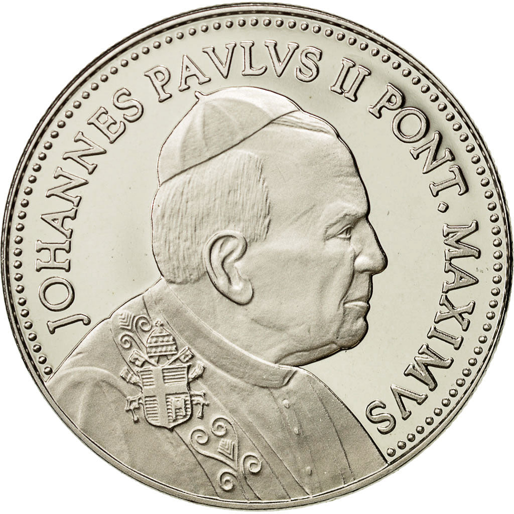 Francia, Medal, Pape Jean Paul II, SPL, Rame-nichel