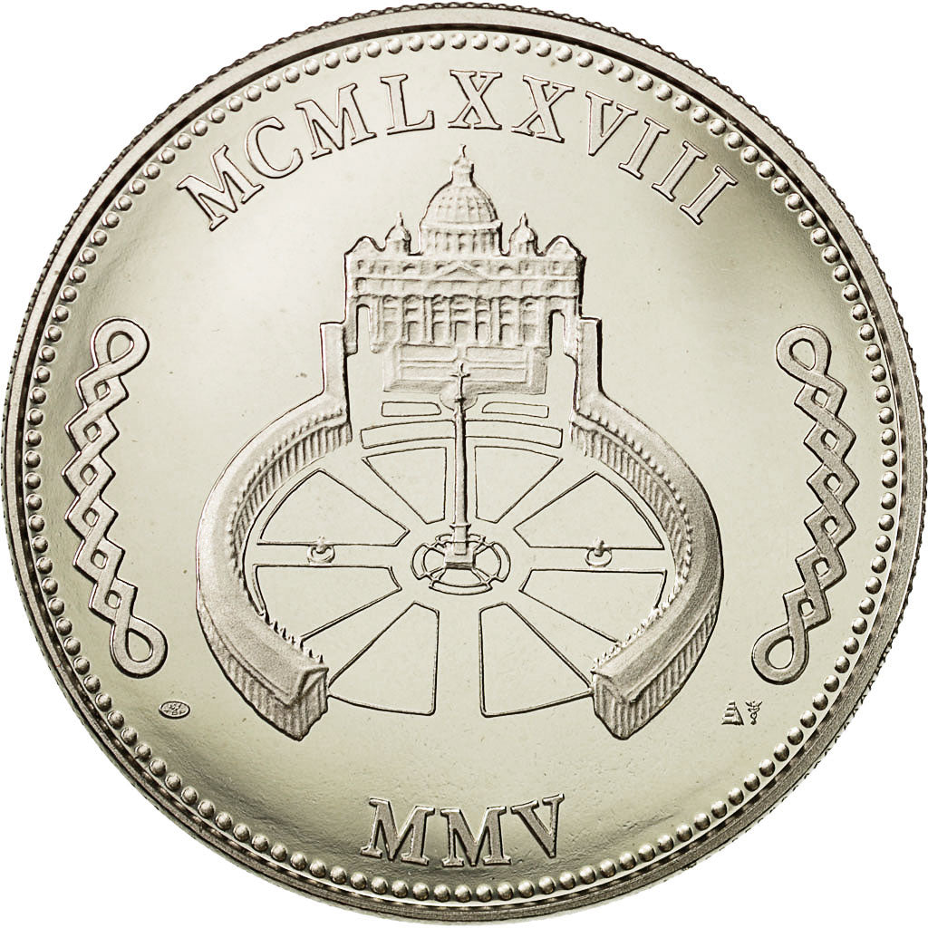 Francia, Medal, Pape Jean Paul II, SPL, Rame-nichel