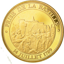 Frankreich, Medal, Prise de la Bastille, UNZ, Gold plated
