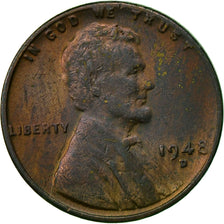 Coin, United States, Lincoln Cent, Cent, 1948, U.S. Mint, Denver, EF(40-45)