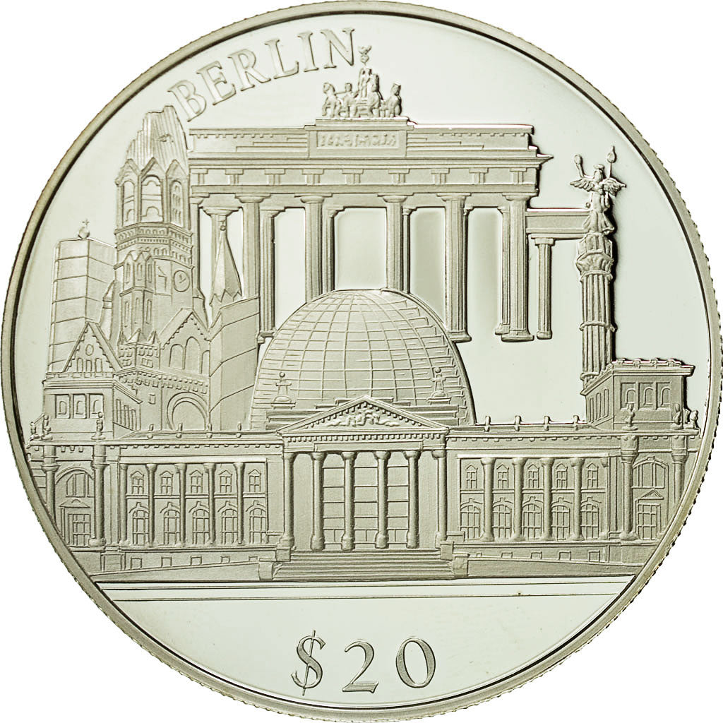 Münze, Liberia, 20 Dollars, 2000, STGL, Silber