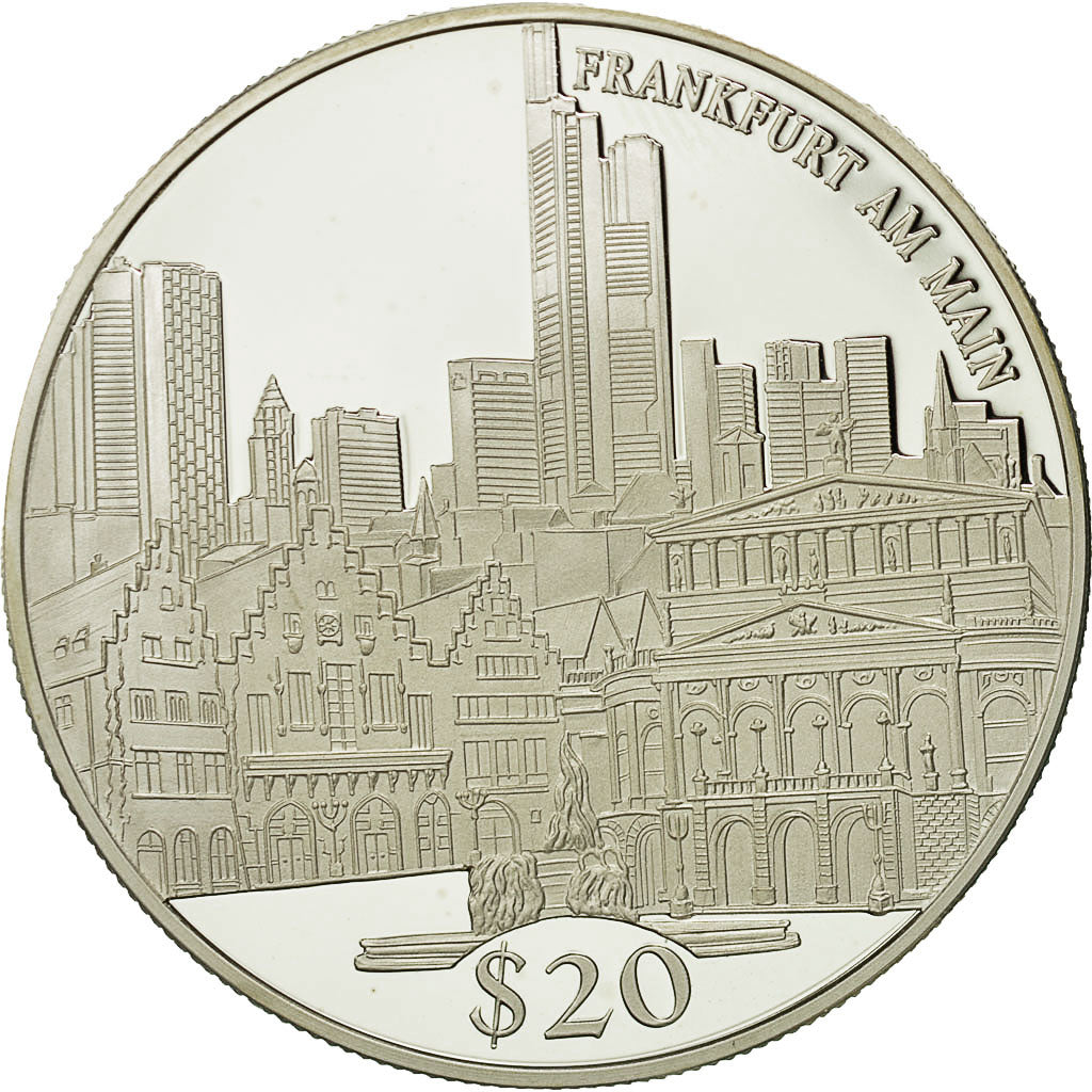 Coin, Liberia, 20 Dollars, 2000, MS(65-70), Silver