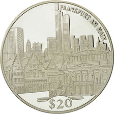 Monnaie, Liberia, 20 Dollars, 2000, FDC, Argent