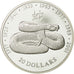 Münze, Liberia, 20 Dollars, 2001, STGL, Silber