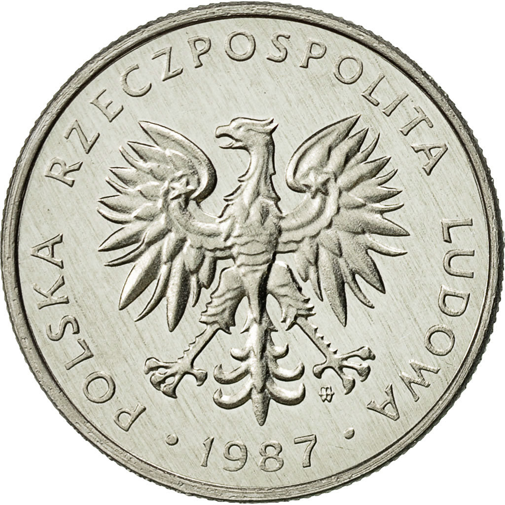 Münze, Polen, 50 Groszy, 1987, Warsaw, STGL, Aluminium, KM:48.2