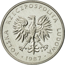 Münze, Polen, 50 Groszy, 1987, Warsaw, STGL, Aluminium, KM:48.2