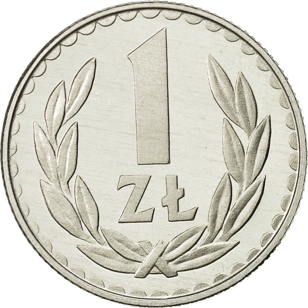 Coin, Poland, Zloty, 1987, Warsaw, MS(65-70), Aluminum, KM:49.2