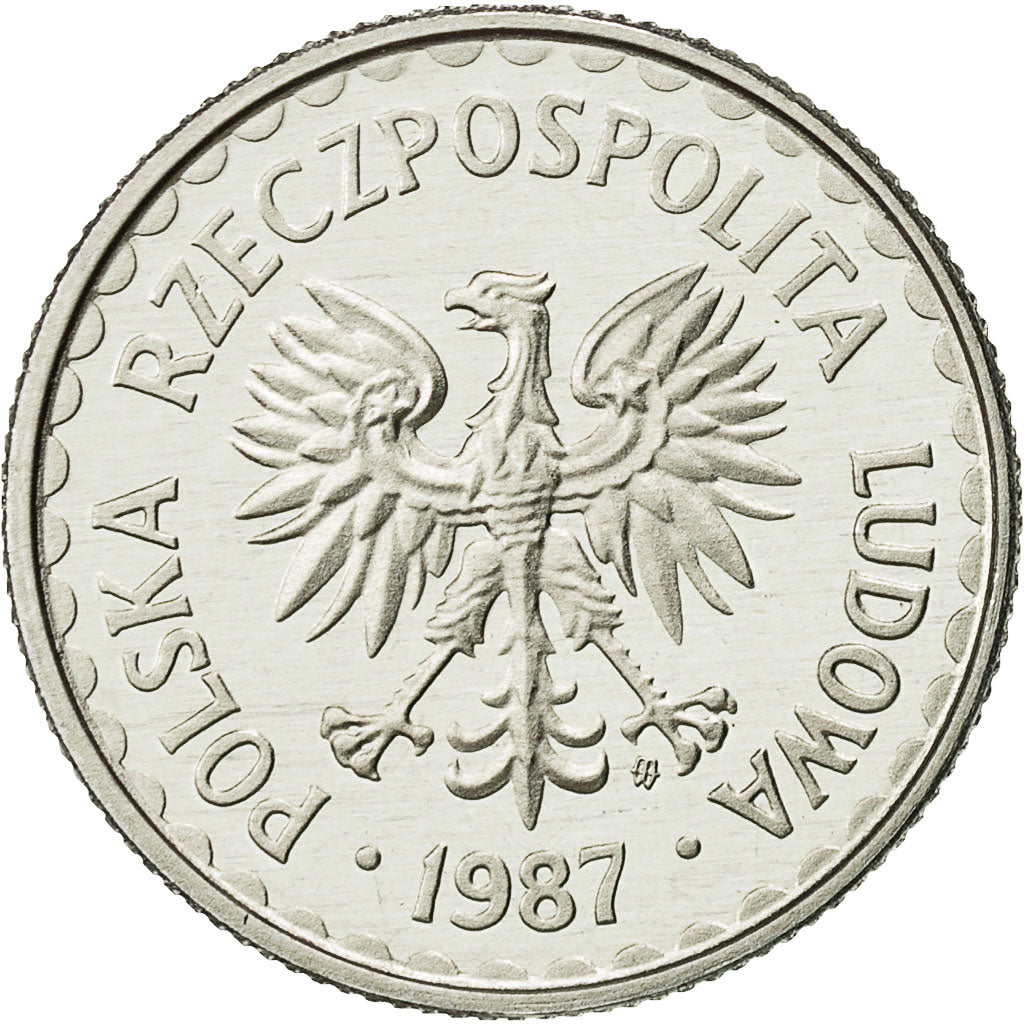 Moneta, Polonia, Zloty, 1987, Warsaw, FDC, Alluminio, KM:49.2