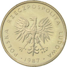 Moneta, Polonia, 10 Zlotych, 1987, Warsaw, SPL, Rame-nichel, KM:152.1