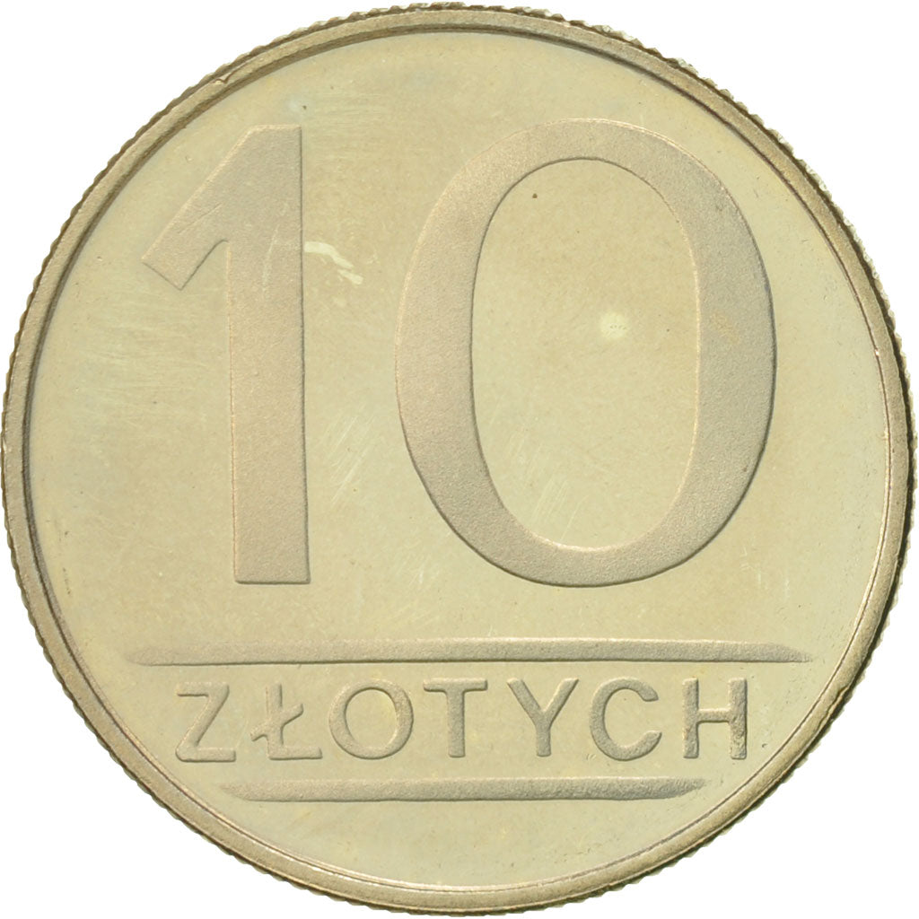 Moneta, Polonia, 10 Zlotych, 1987, Warsaw, SPL, Rame-nichel, KM:152.1