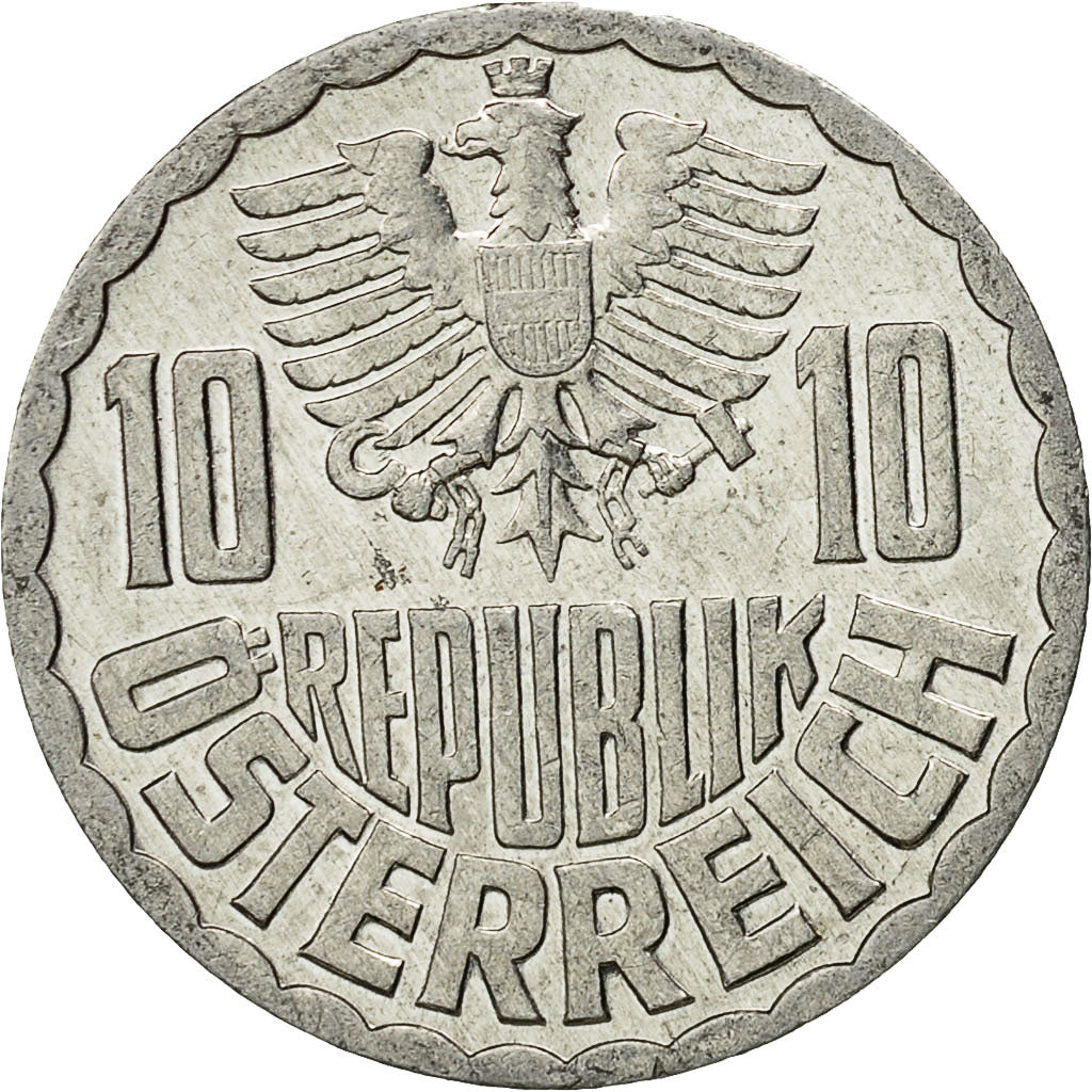 Austria, 10 Groschen, 1978, Vienna, BB, Alluminio, KM:2878