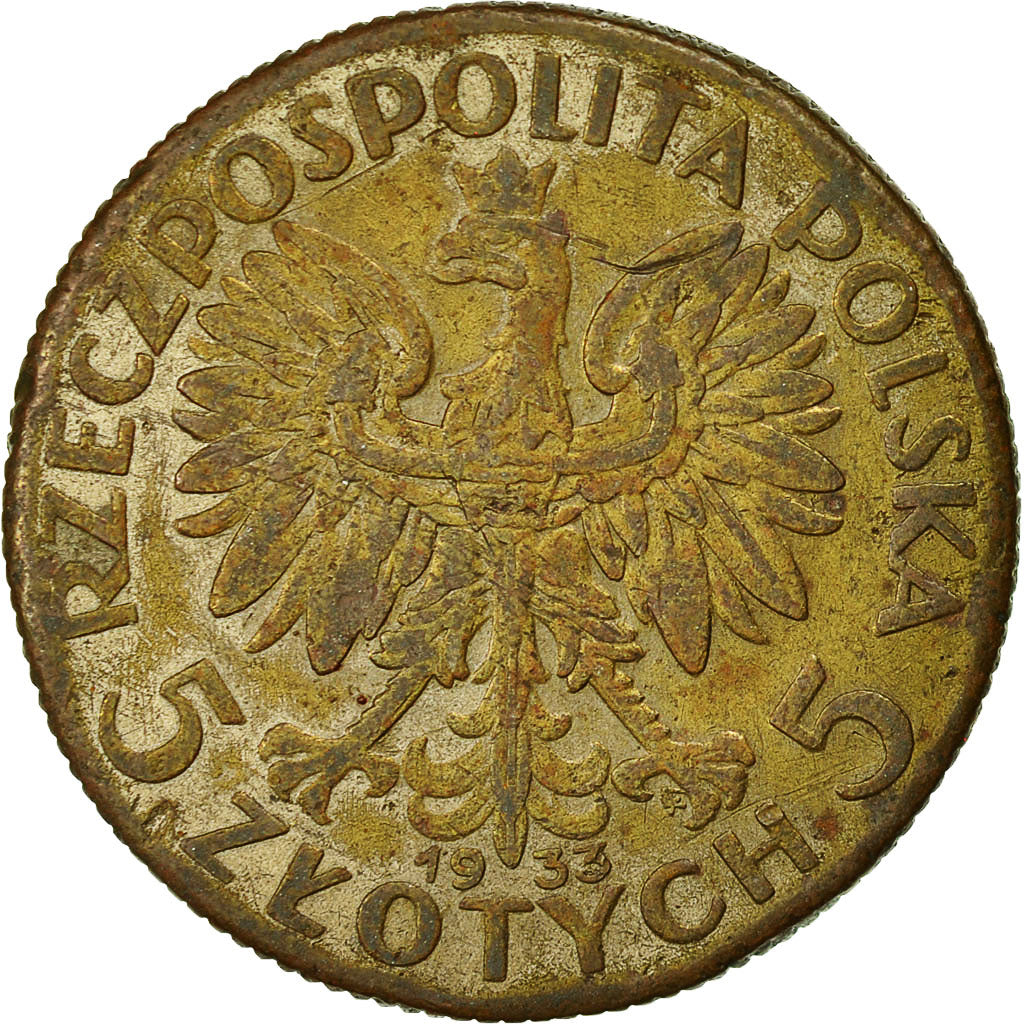 Poland, 5 Zlotych, Fake, 1933, Warsaw, EF(40-45), Silver, KM:21