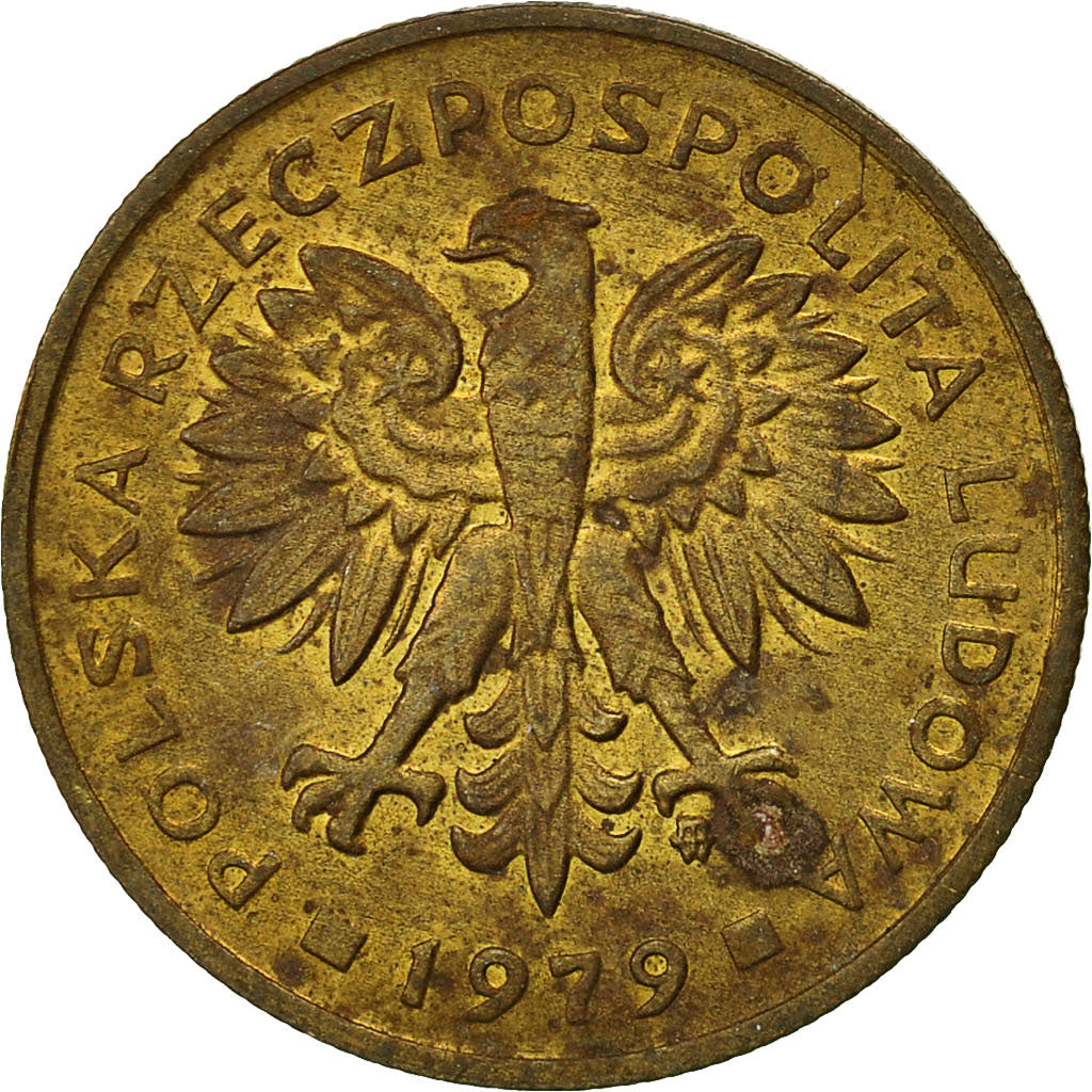 Poland, 2 Zlote, 1979, Warsaw, EF(40-45), Brass, KM:80.1
