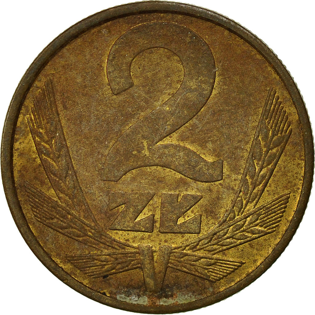 Poland, 2 Zlote, 1979, Warsaw, EF(40-45), Brass, KM:80.1