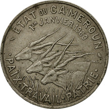 Cameroon, 50 Francs, 1960, Paris, EF(40-45), Copper-nickel, KM:13