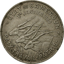 Camerun, 50 Francs, 1960, Paris, BB, Rame-nichel, KM:13