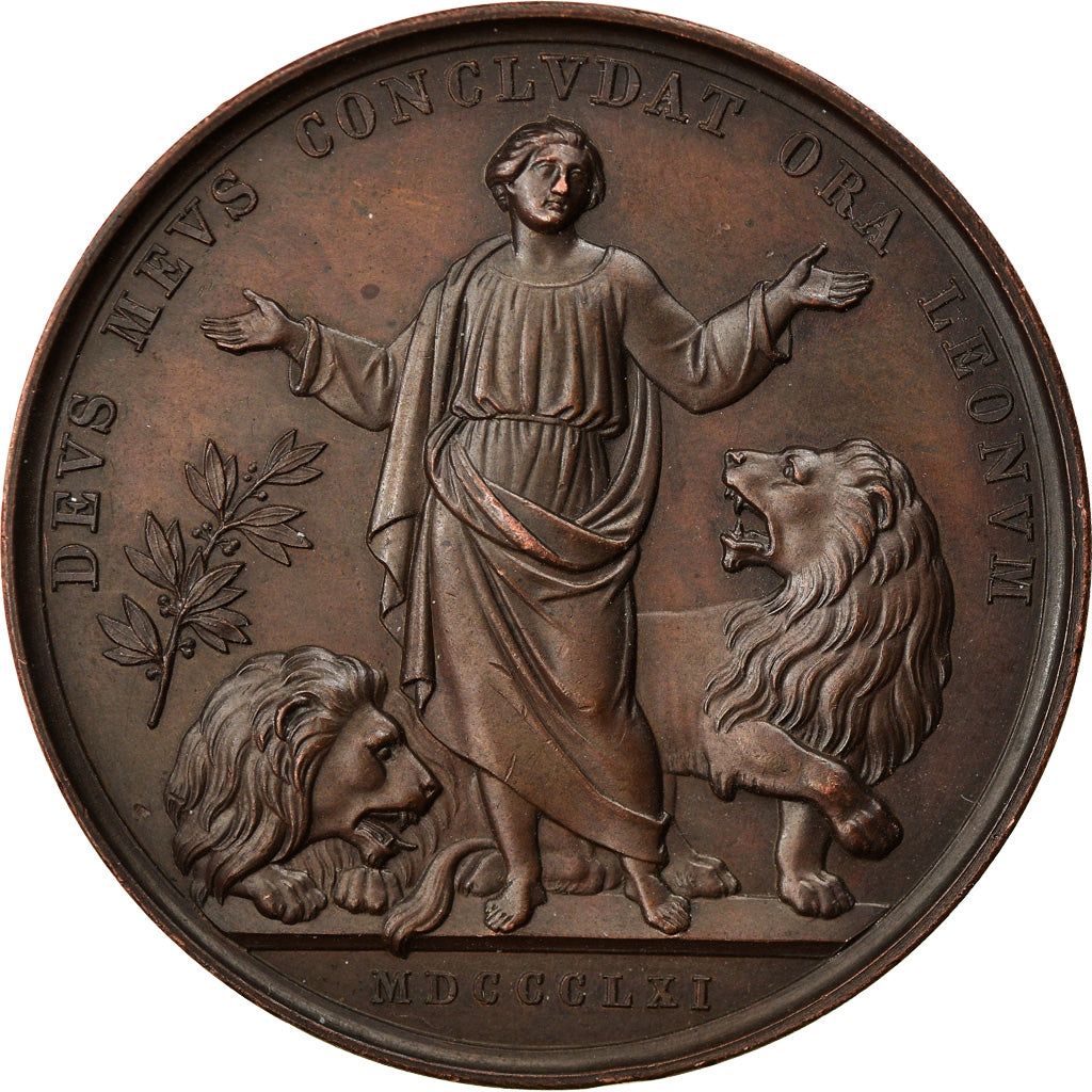 Vatican, Medal, Pie IX, Lutte contre les Ennemis du Pape, 1861, Voigt
