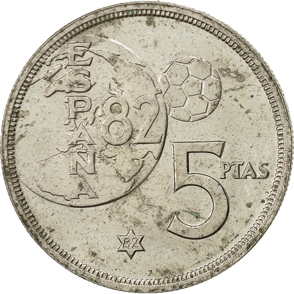 Espagne, Juan Carlos I, 5 Pesetas, 1982, TTB, Copper-nickel, KM:817