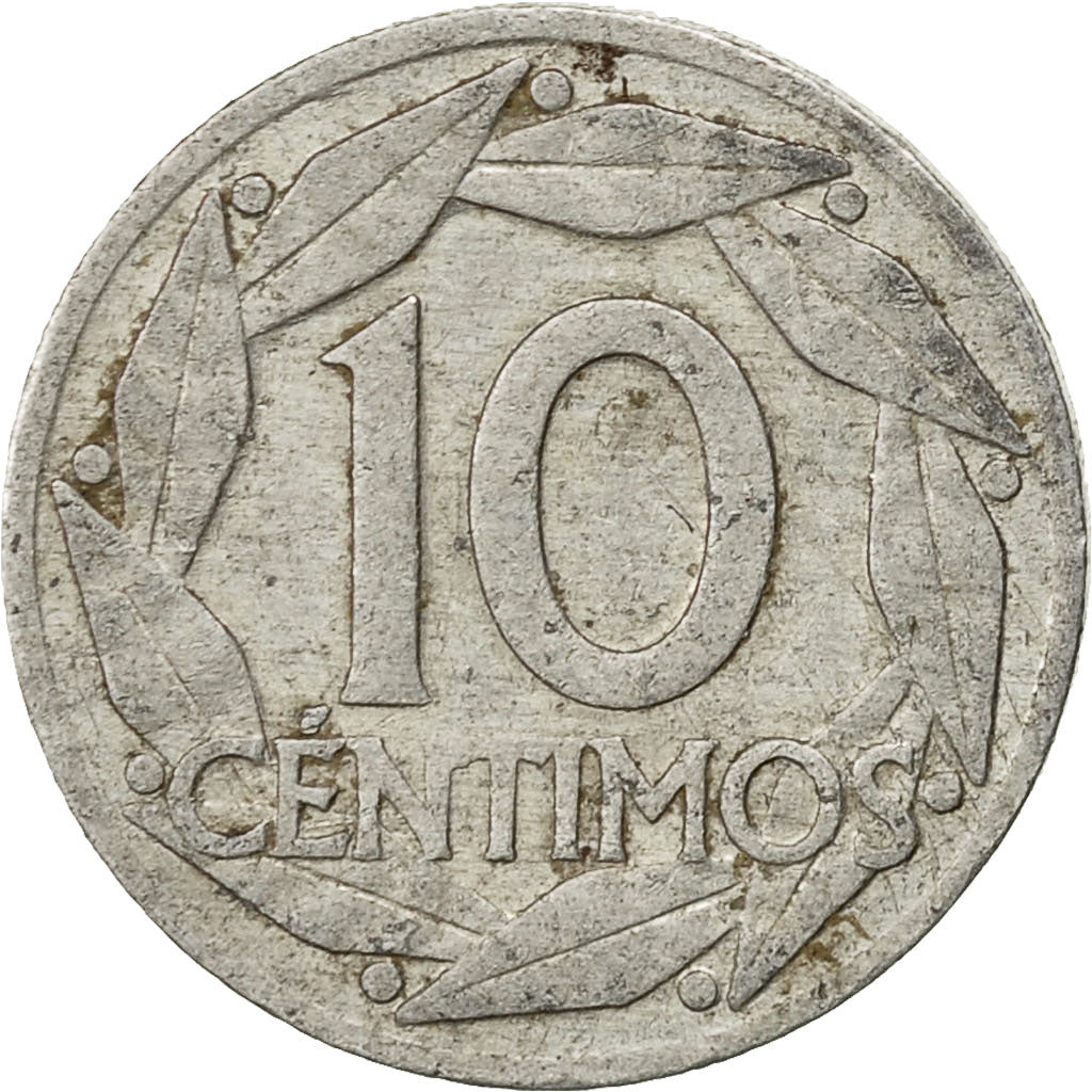 Spagna, Francisco Franco, caudillo, 10 Centimos, 1959, MB+, Alluminio, KM:790