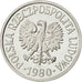 Polonia, 10 Groszy, 1980, Warsaw, FDC, Aluminio, KM:AA47