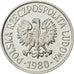 Polen, 20 Groszy, 1980, Warsaw, STGL, Aluminium, KM:A47
