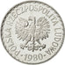 Polen, Zloty, 1980, Warsaw, STGL, Aluminium, KM:49.1