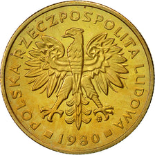 Polen, 2 Zlote, 1980, Warsaw, VZ+, Messing, KM:80.1