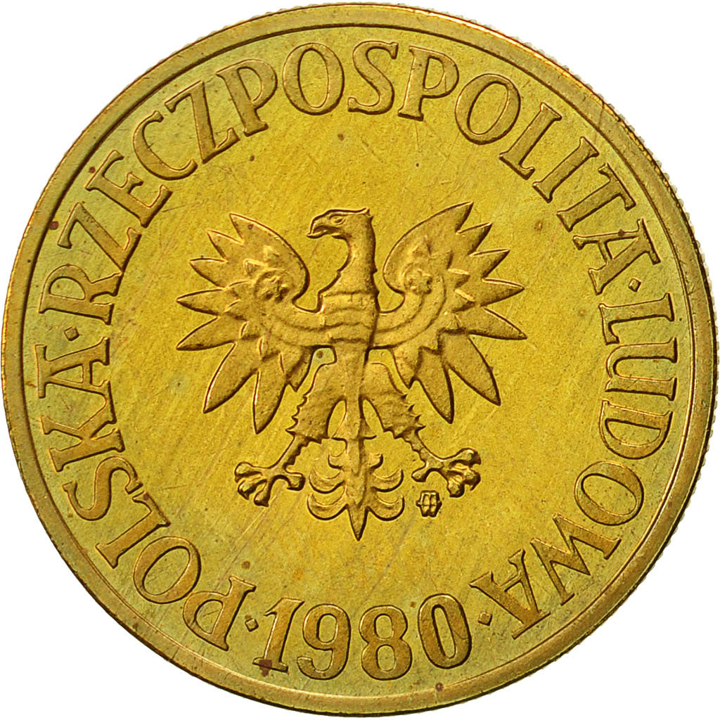 Polen, 5 Zlotych, 1980, Warsaw, VZ+, Messing, KM:81.1