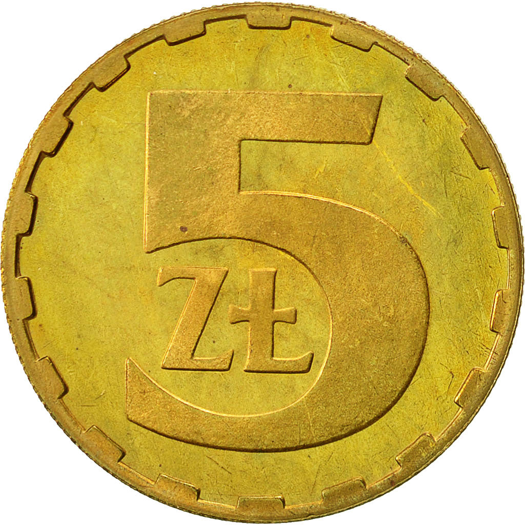 Polen, 5 Zlotych, 1980, Warsaw, VZ+, Messing, KM:81.1
