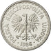 Poland, Zloty, 1986, Warsaw, MS(65-70), Aluminum, KM:49.2