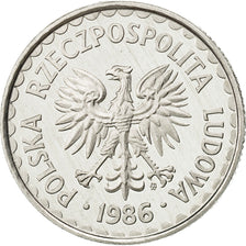 Polonia, Zloty, 1986, Warsaw, FDC, Alluminio, KM:49.2